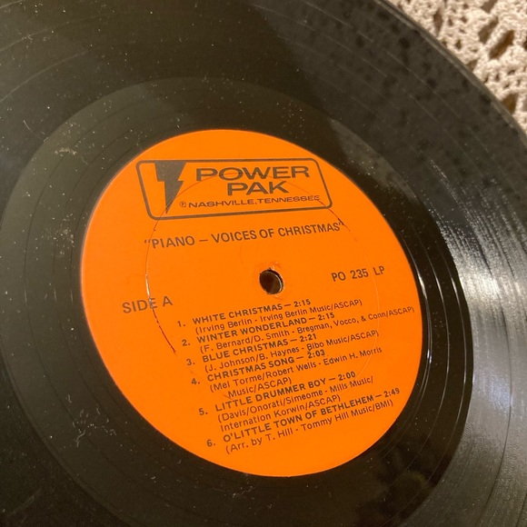 Piano Voices of Christmas - Vintage Vinyl LP Holiday Album - Power Pak Records - Picture 11 of 13